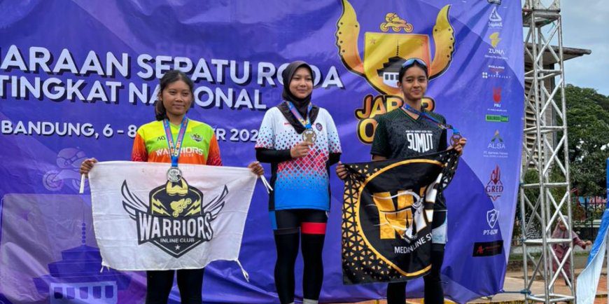 Atlet Sepatu Roda Bintang Medan Raih Emas di Kejurnas Jabar Open 2024