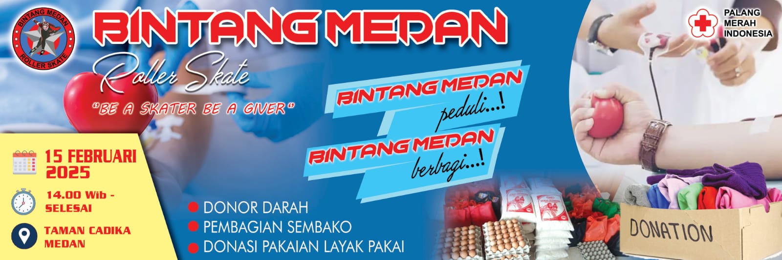 Bintang Medan berbagi Kebaikan melalui Donor Darah 2025