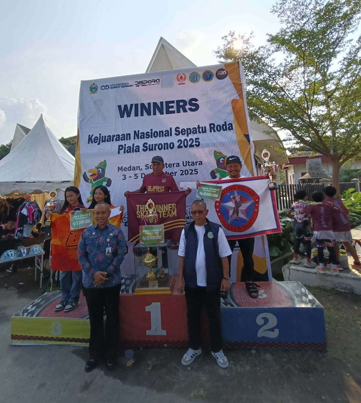 Bintang Medan Roller Skate Meraih Runner Up Juara Umum pada Kejuaraan Nasional Sepatu Roda Piala Surono 2025